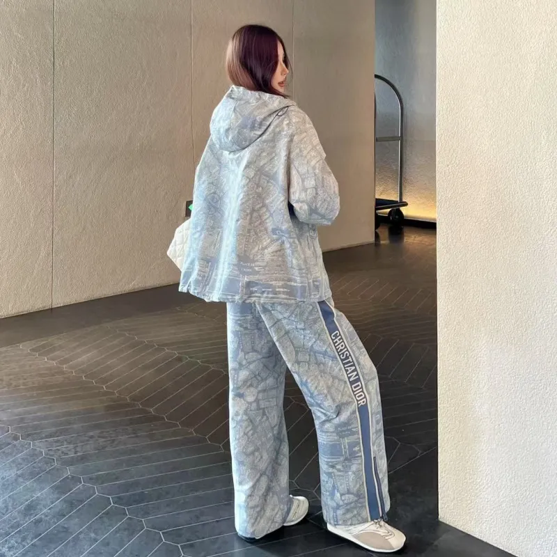 『S-L』最愛の一着 好感度UP 単品注文 エレガント ジャカード フード付き アウター/パンツ/スカート