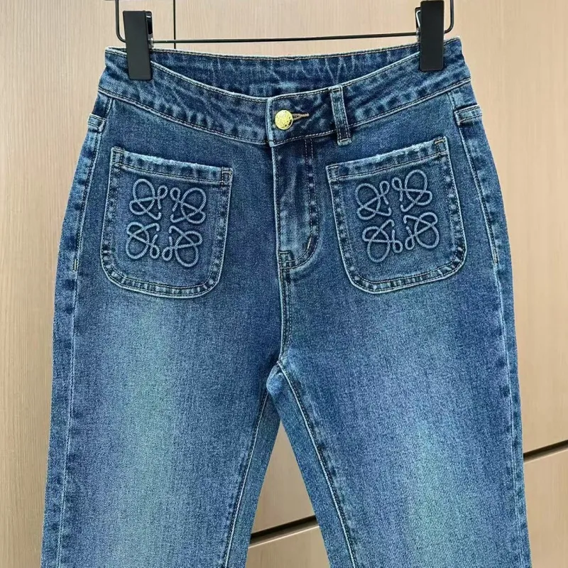 『S-XL』超人気商品 大注目 女子マスト シンプル エレガント デニム パンツ