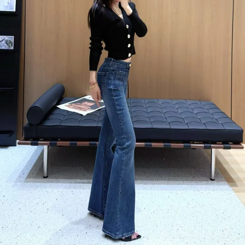 『S-XL』超人気商品 大注目 女子マスト シンプル エレガント デニム パンツ