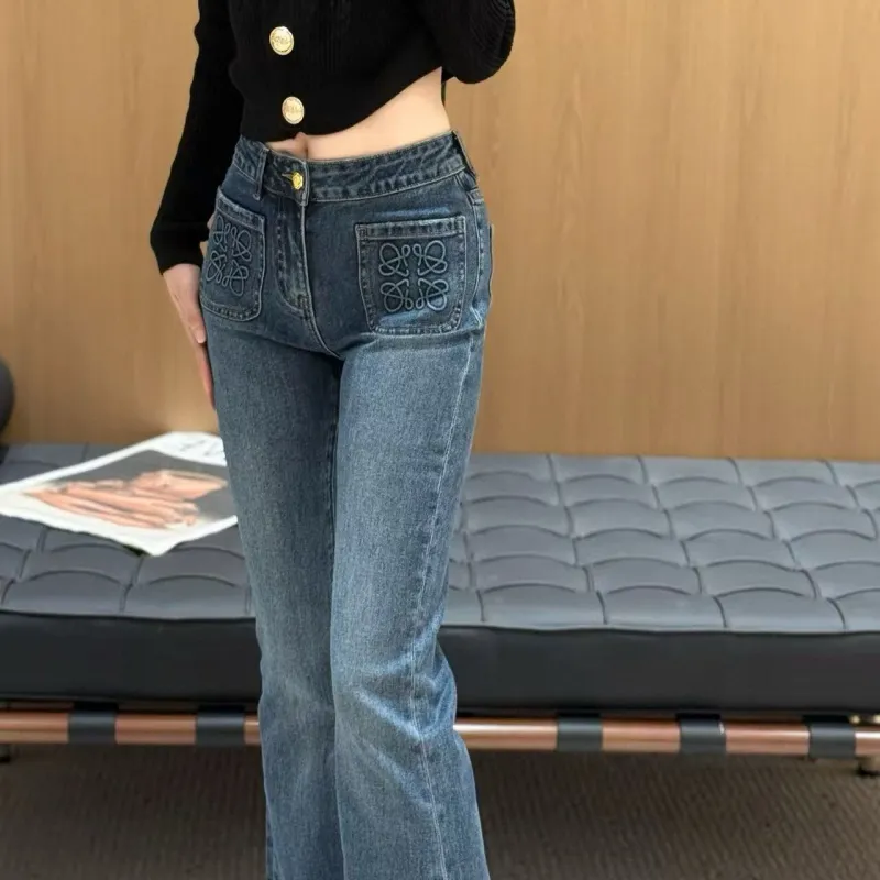 『S-XL』超人気商品 大注目 女子マスト シンプル エレガント デニム パンツ