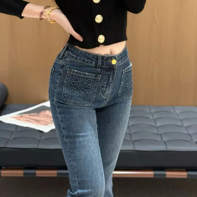 『S-XL』超人気商品 大注目 女子マスト シンプル エレガント デニム パンツ