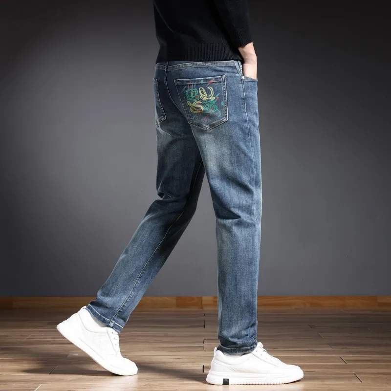『S-3XL』着回し最強 優しい雰囲気 トレンド シンプル デニム パンツ