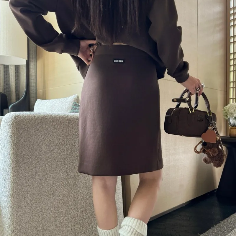 『S-L』超人気商品 質感のいい ジッパー スタンドネック Aライン セットアップ