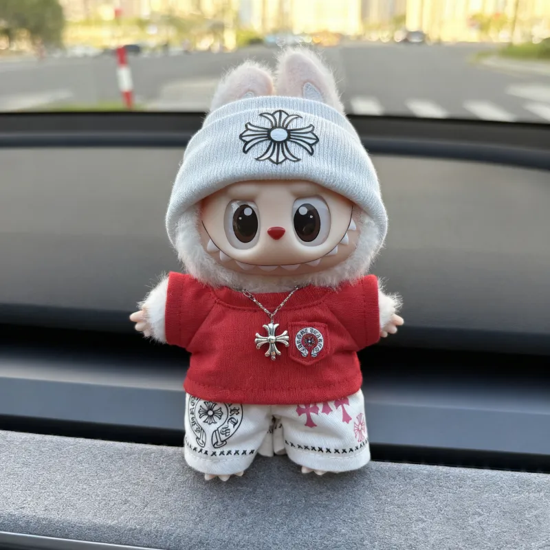 「人形を含まず」好感度100％ 合わせやすい ファッション labubuぬいぐるみペンダント服 服だけ