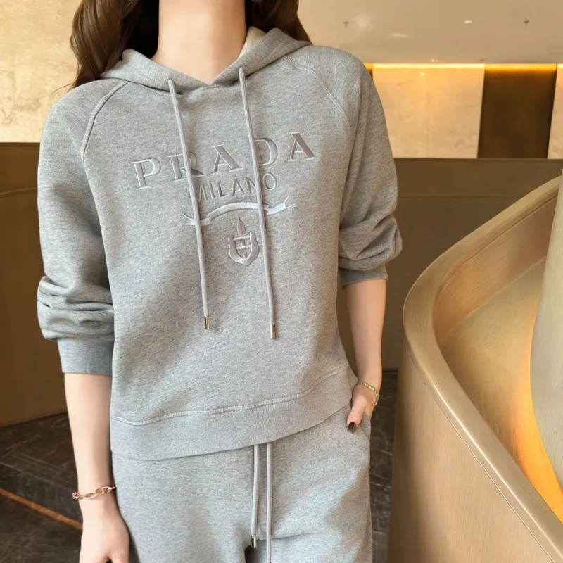 『S-L』おすすめ 好感度100％ 目立つ カジュアル シンプル フード付き セットアップ