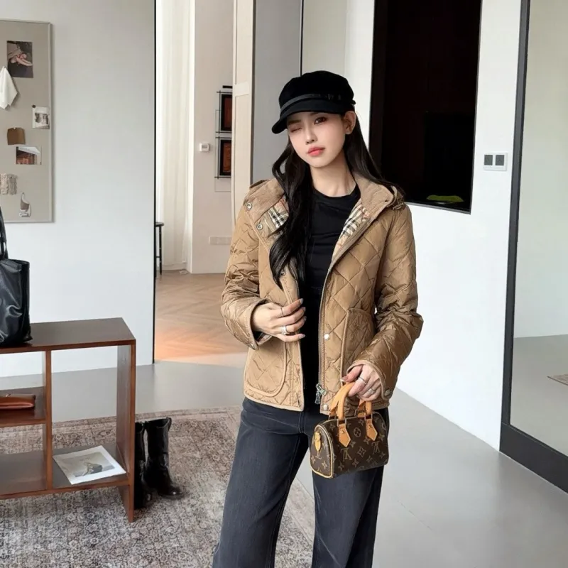 『S-L』最愛の一着 圧倒的セクシー おしゃれ モード 折り襟 ダウンジャケット
