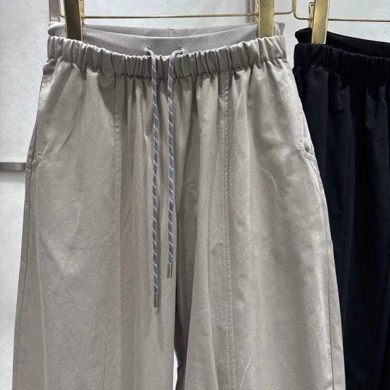 『S-L』着回し最強 優しい雰囲気 カジュアル シンプル アルファベット パンツ