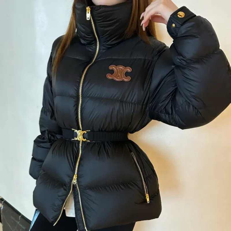 『S-L』話題沸騰中 絶対流行 軽量＆快適！ 上品  暖かい 2色 折り襟 ダウンジャケット