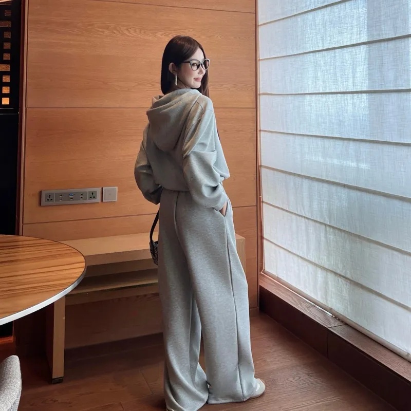 『S-L』今季も大流行 女子マスト カジュアル フード付き ベルト付き セットアップ