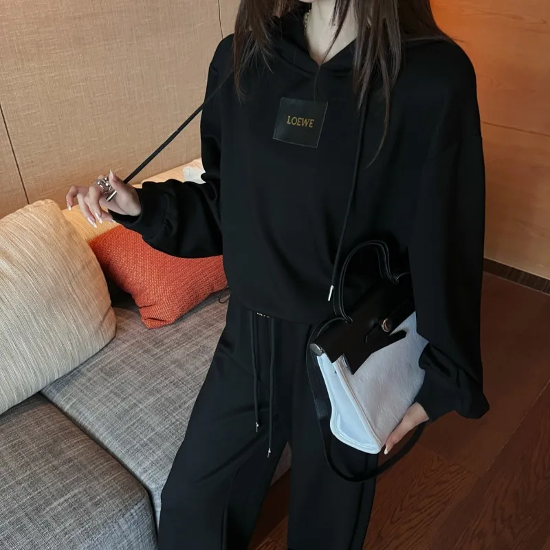 『S-L』今季も大流行 女子マスト カジュアル フード付き ベルト付き セットアップ