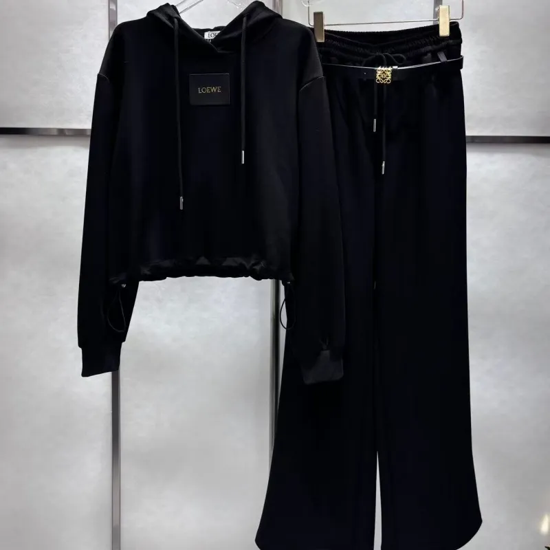 『S-L』今季も大流行 女子マスト カジュアル フード付き ベルト付き セットアップ