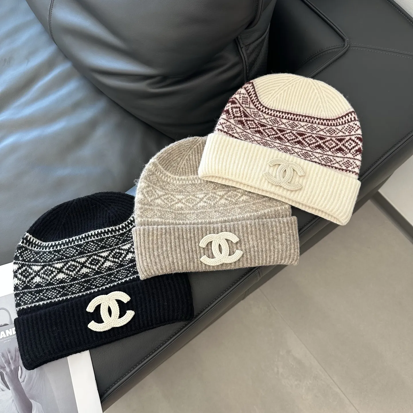 3点セット おしゃれ女子必見 上品 高級感 ファッションアイテム マフラー+帽子+手袋