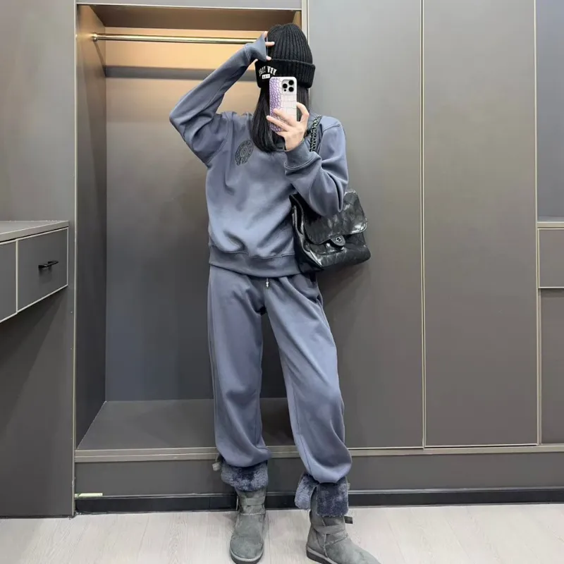 『S-L』セットアップ 気質満点 超人気商品 おしゃれ トレンド 無地 ゆったり 通気性 トップス＋パンツ