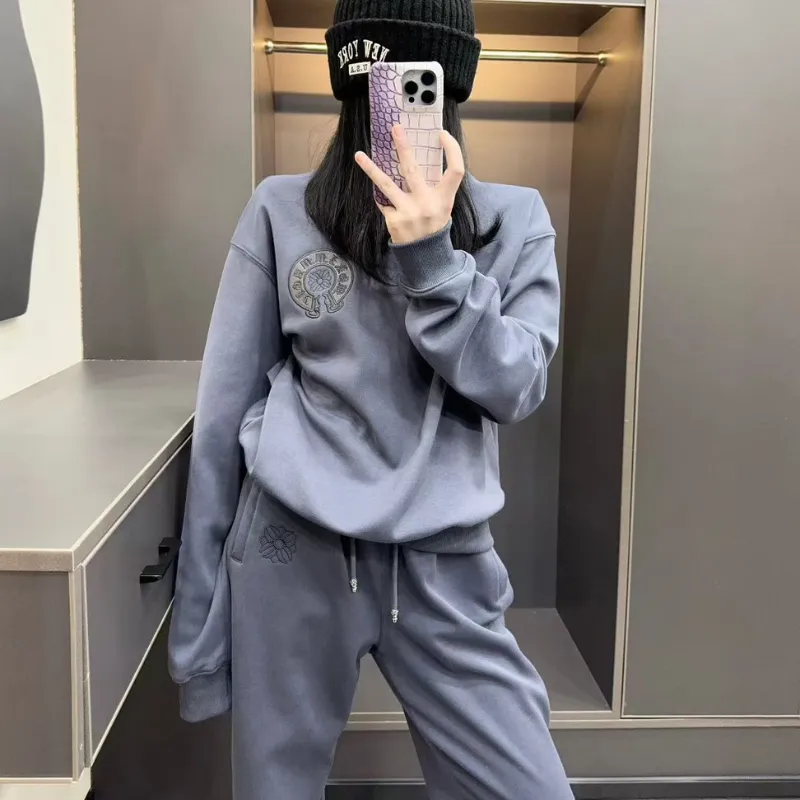 『S-L』セットアップ 気質満点 超人気商品 おしゃれ トレンド 無地 ゆったり 通気性 トップス＋パンツ