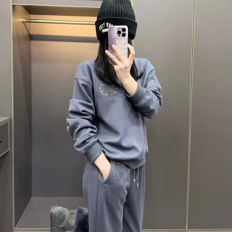 『S-L』セットアップ 気質満点 超人気商品 おしゃれ トレンド 無地 ゆったり 通気性 トップス＋パンツ