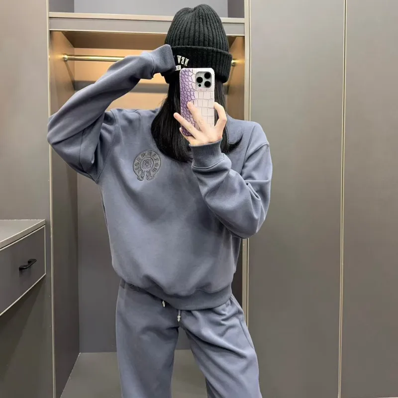 『S-L』セットアップ 気質満点 超人気商品 おしゃれ トレンド 無地 ゆったり 通気性 トップス＋パンツ