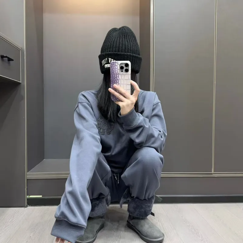 『S-L』セットアップ 気質満点 超人気商品 おしゃれ トレンド 無地 ゆったり 通気性 トップス＋パンツ