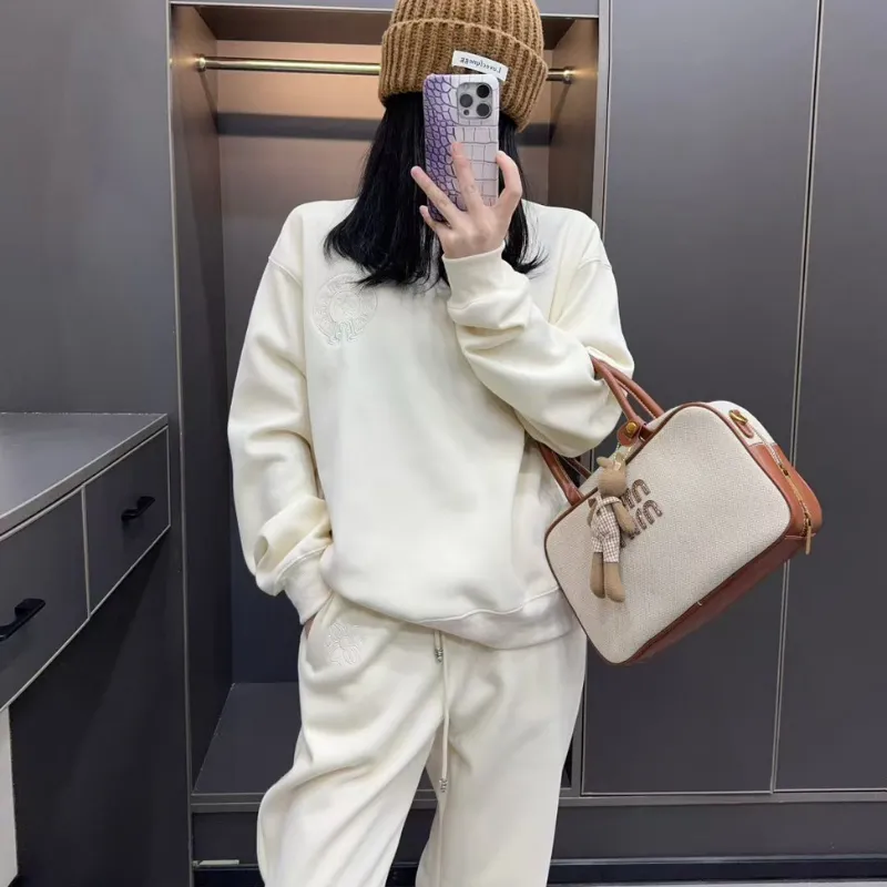 『S-L』セットアップ 気質満点 超人気商品 おしゃれ トレンド 無地 ゆったり 通気性 トップス＋パンツ