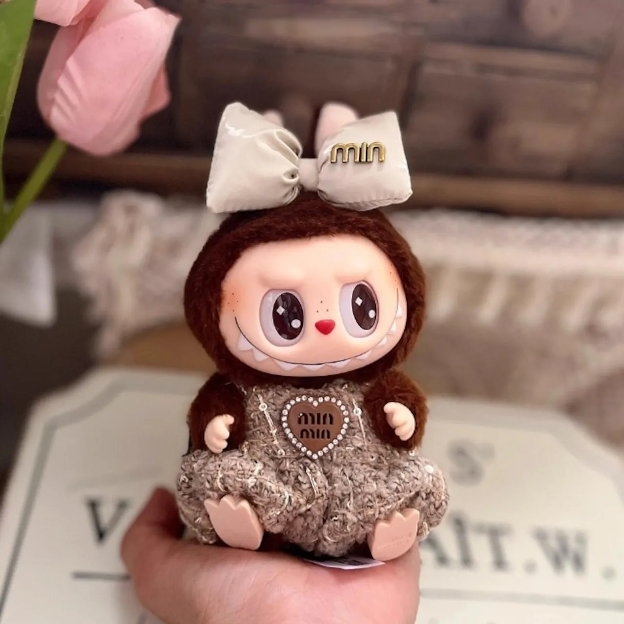 「人形を含まず」セットLABUBU ぬいぐるみ かわいい 3カラー 着せ替え服