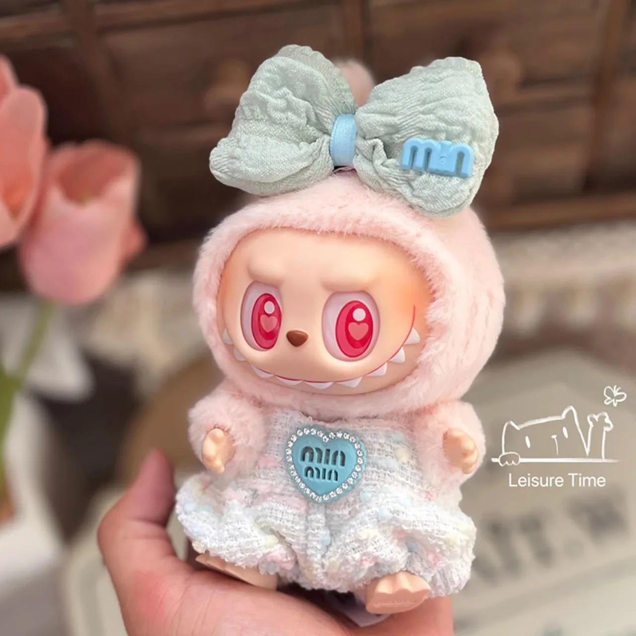 「人形を含まず」セットLABUBU ぬいぐるみ かわいい 3カラー 着せ替え服