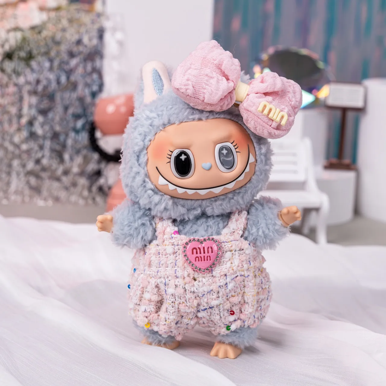 「人形を含まず」セットLABUBU ぬいぐるみ かわいい 3カラー 着せ替え服