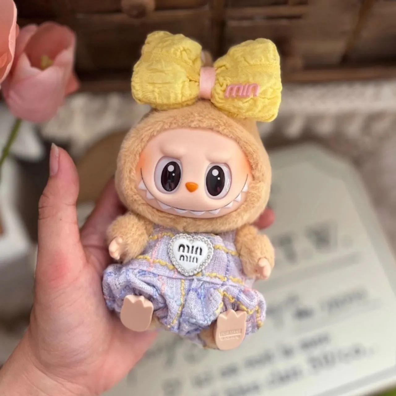 「人形を含まず」セットLABUBU ぬいぐるみ かわいい 3カラー 着せ替え服