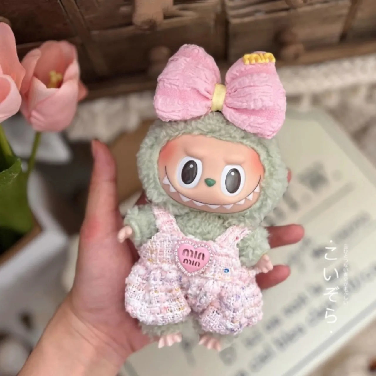「人形を含まず」セットLABUBU ぬいぐるみ かわいい 3カラー 着せ替え服