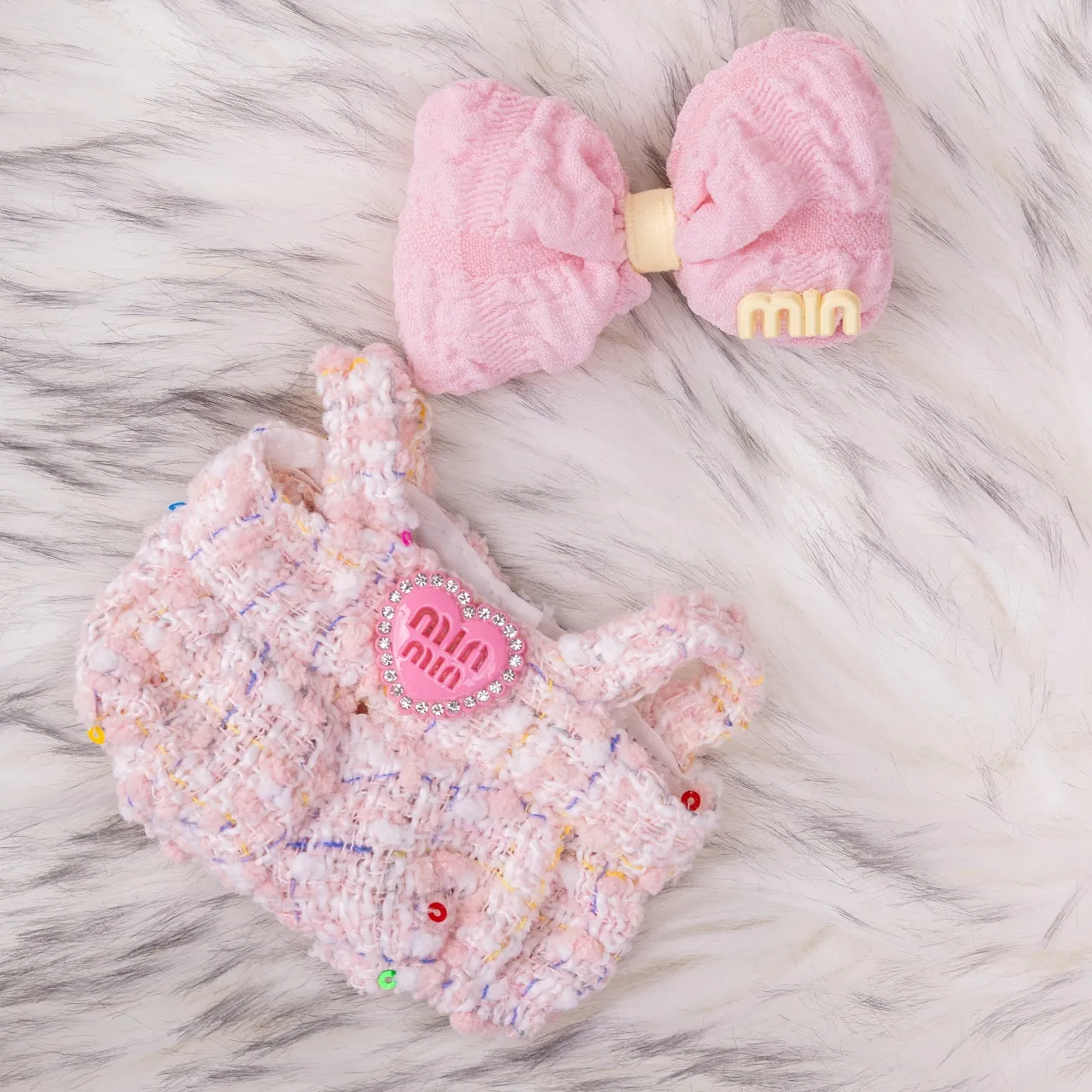 「人形を含まず」セットLABUBU ぬいぐるみ かわいい 3カラー 着せ替え服