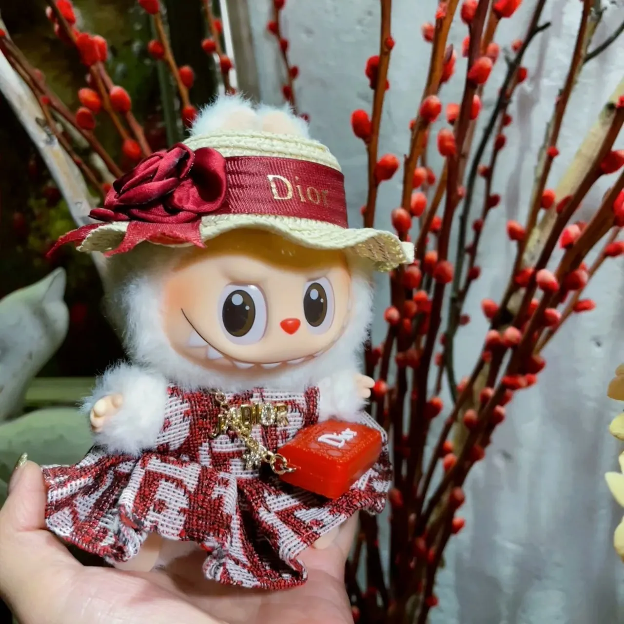 「人形を含まず」セットLABUBU ぬいぐるみ かわいい 着せ替え服