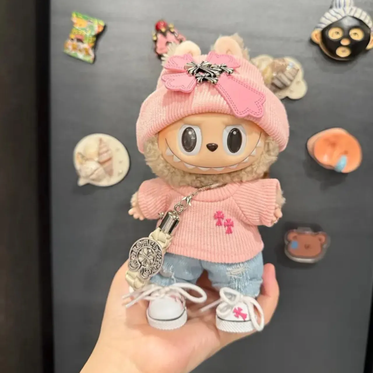 「人形を含まず」5点セット 超絶可愛い LABUBU ぬいぐるみ 着せ替え服