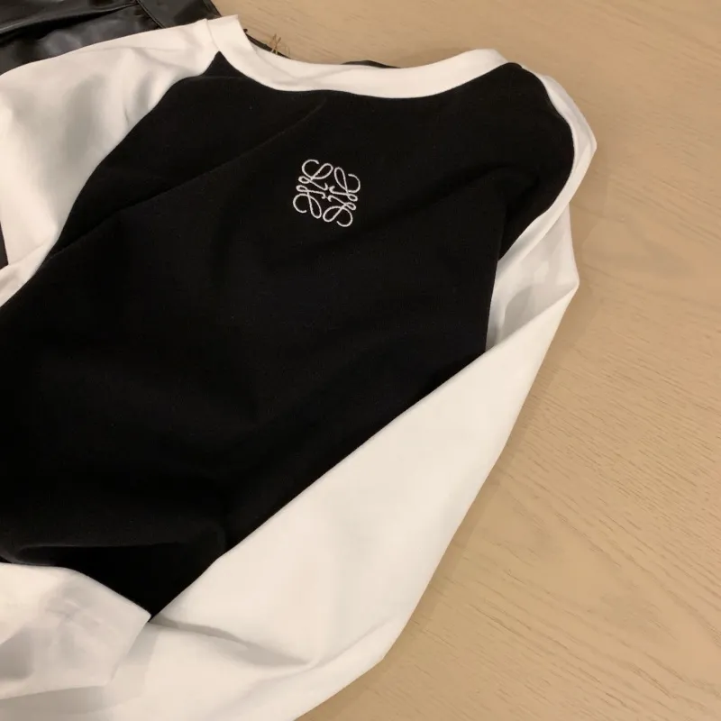 『S-L』新作快適 エレガント柔らかい 優しい着回し力抜群 刺繍入り ロンT