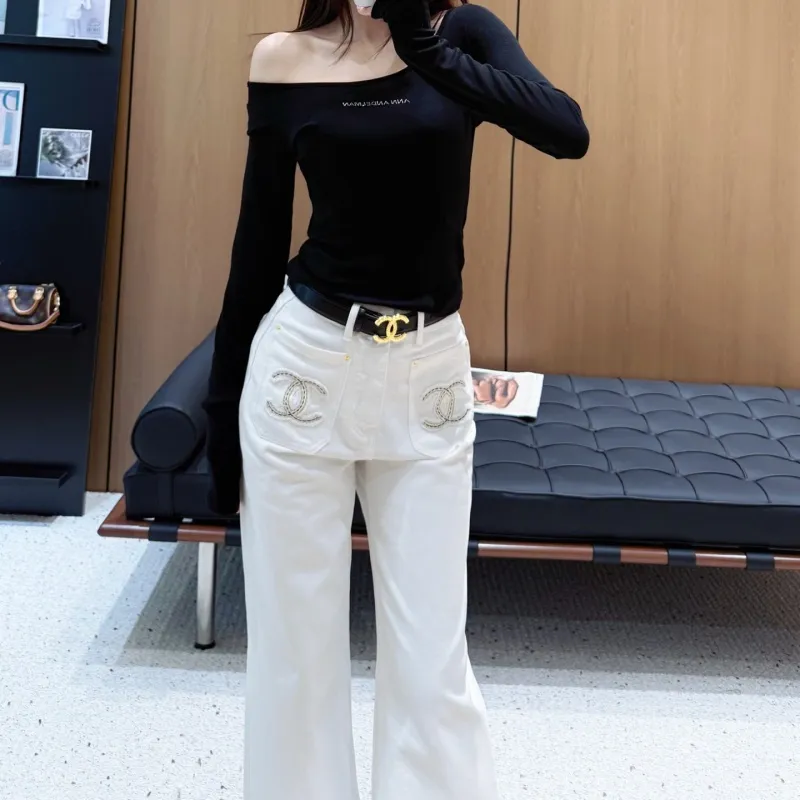 『S-L』売れ筋 高品質トレンド シンプル 快適 合わせやすい脚長効果 ジーンズ