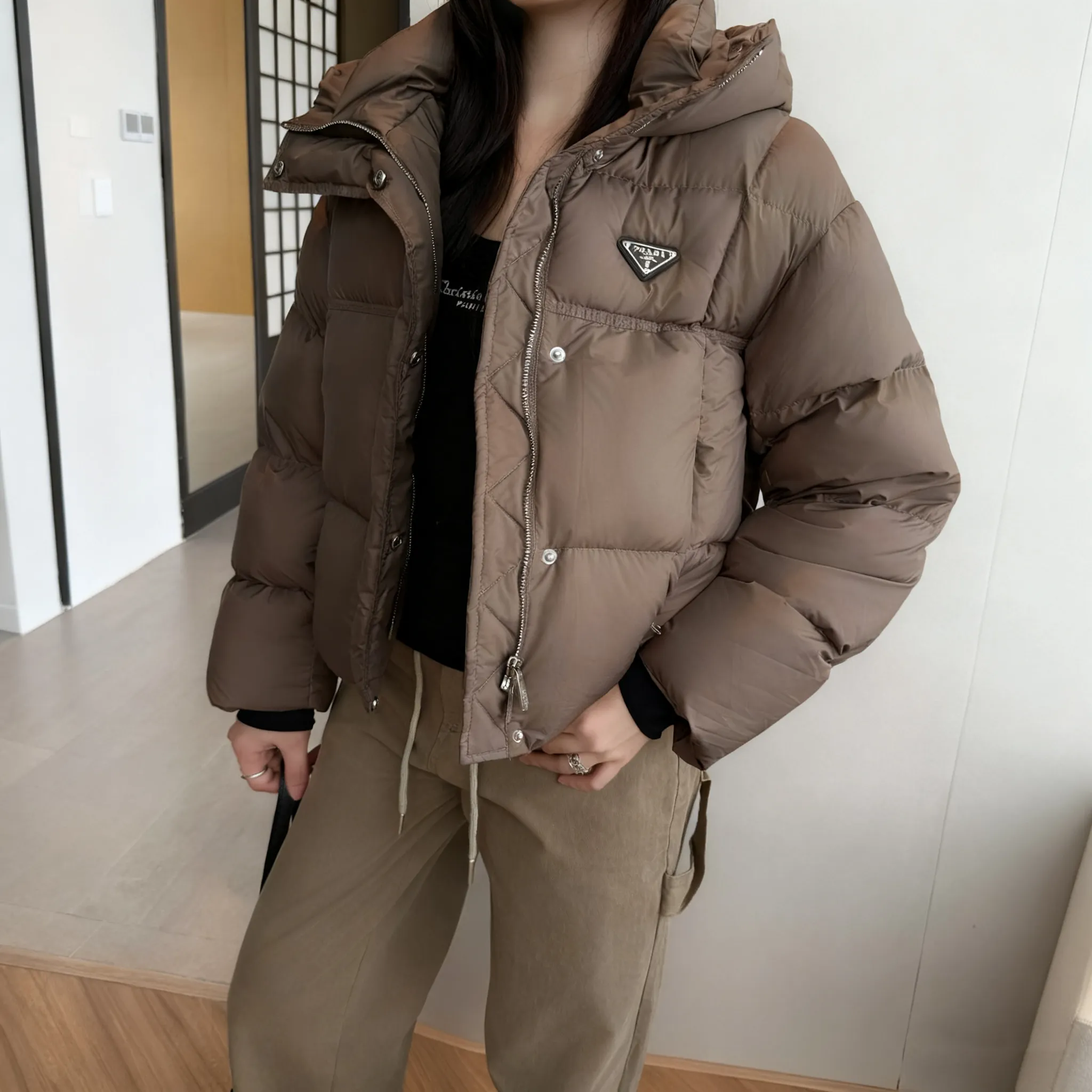 『S-L』今季も大流行 上品見えトレンドシンプル クラシック 暖かい エレガント ダウンアウター