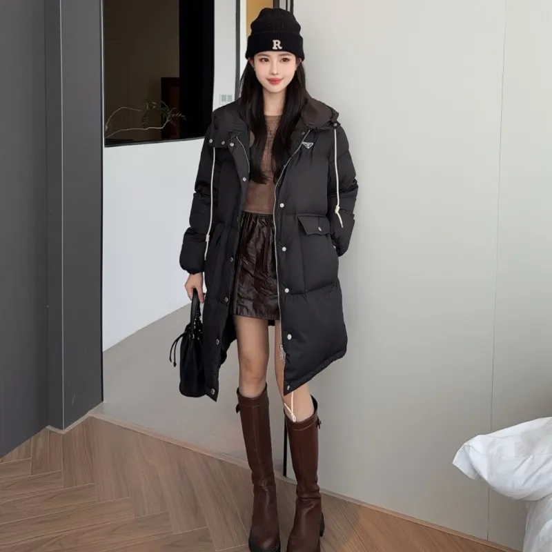『S-L』美人度アップ クラシック高品質 暖かい 防風 着痩せ効果 合わせやすいダウンアウター
