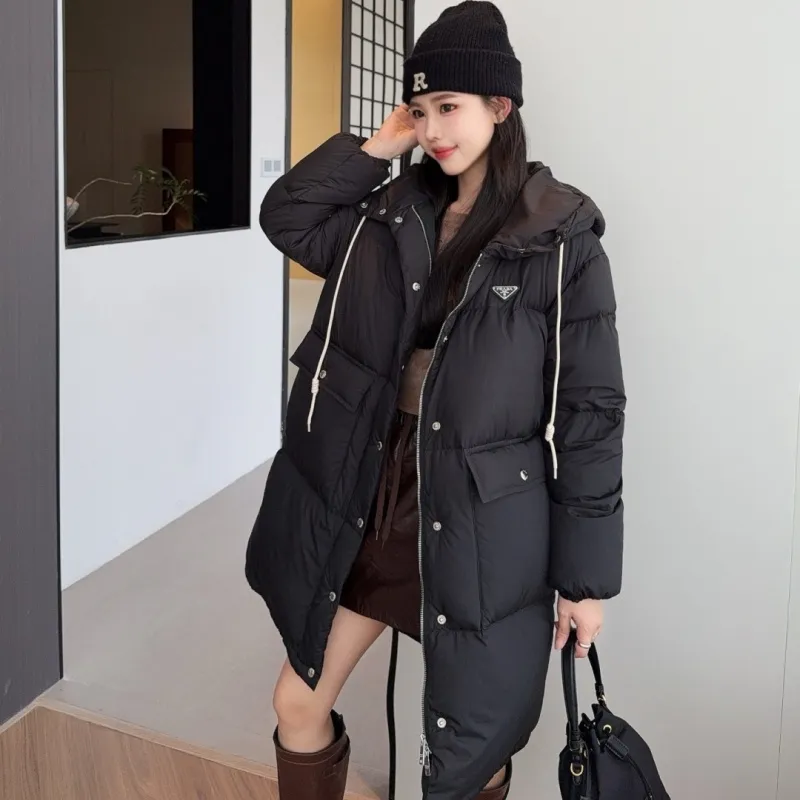『S-L』美人度アップ クラシック高品質 暖かい 防風 着痩せ効果 合わせやすいダウンアウター