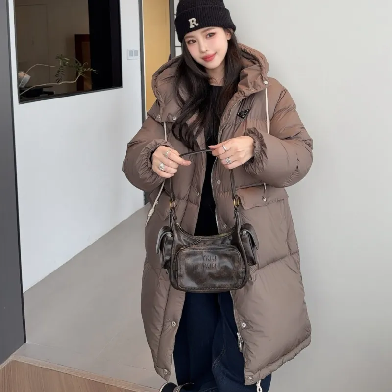 『S-L』美人度アップ クラシック高品質 暖かい 防風 着痩せ効果 合わせやすいダウンアウター