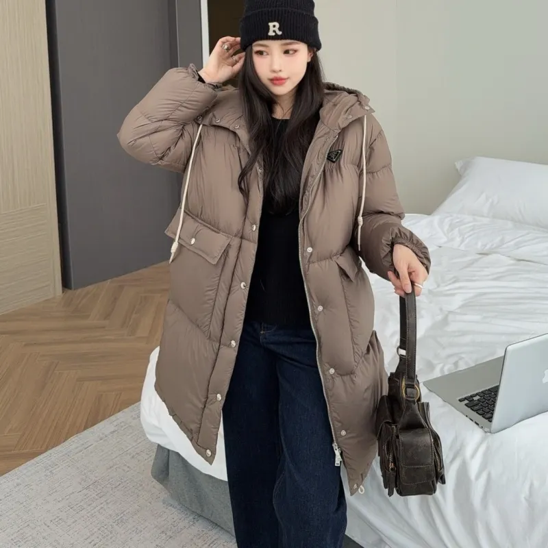 『S-L』美人度アップ クラシック高品質 暖かい 防風 着痩せ効果 合わせやすいダウンアウター