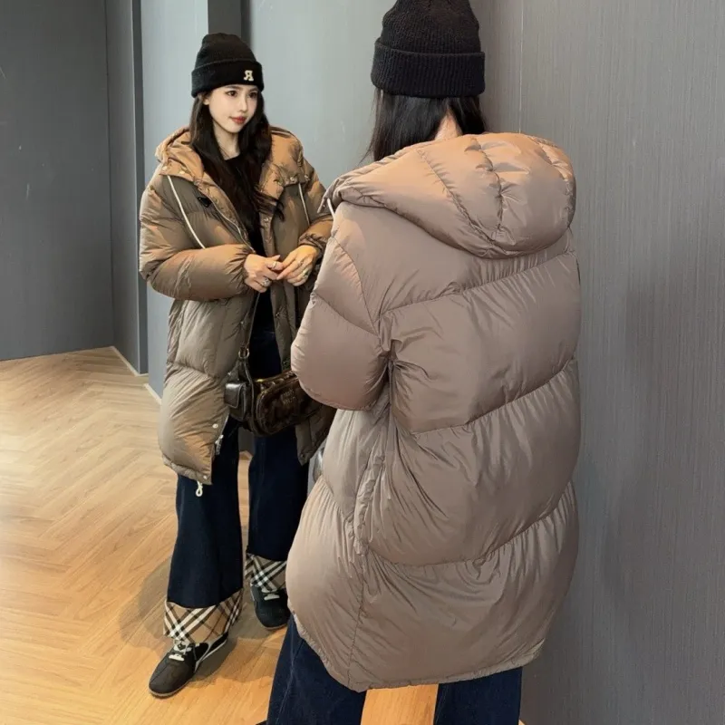 『S-L』美人度アップ クラシック高品質 暖かい 防風 着痩せ効果 合わせやすいダウンアウター